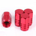 Aluminum alloy hexagonal valve cap for automobile tire