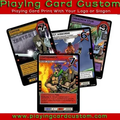 anime poker playing cards