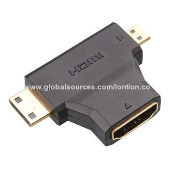 3-in-1 HDMI Adapter/Cable Converter with Plug-and-play Function, Easy to Carry
