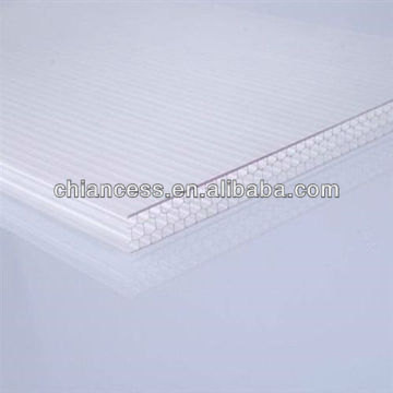 white polycarbonate honeycomb pc hollow sheet from chiancess