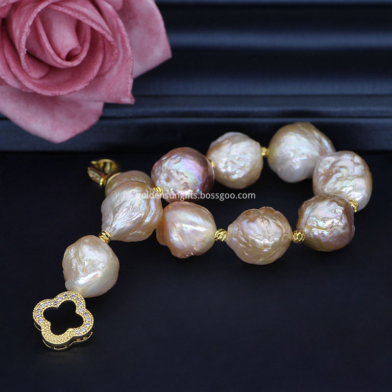 Big Baroque Pearl Bracelets