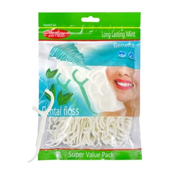 200pcs Plastic Disposable Toothpicks Flossing Stick: Pack of Individual Picks for Easy Oral Hygiene Maintenance
