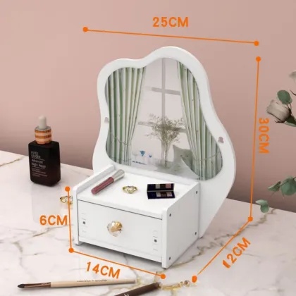 Modern Luxury Creative Cloud Makeup Mirror Jewelry Storage Box