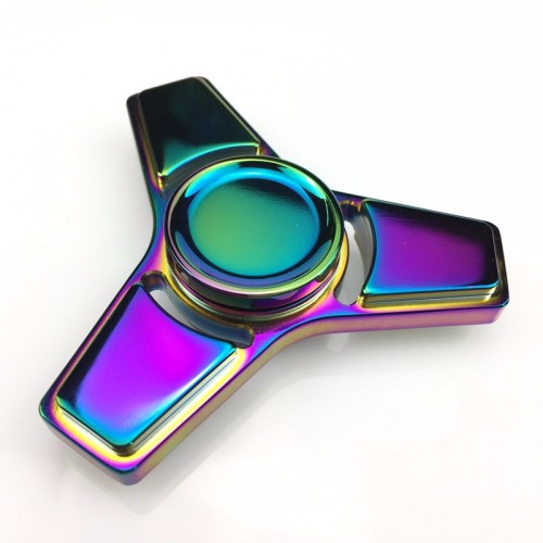 Spinner Fidget Spinner in metallo arcobaleno