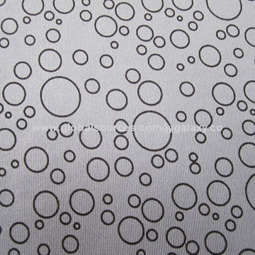 Printed jersey fabric, made of 90% cotton and 10% spandex, weighs 135gsm, 150cm width