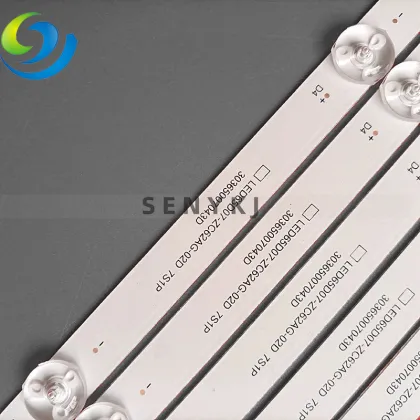 8pcs LED Backlight Strip LED65D07-ZC62AG-02D for ONN 30365007043D Onn 100012587