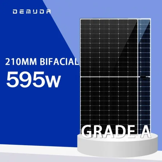 Golden Supplier Double Glass Waterproof 600W 580W 585W 210mm Monocrystalline Bifacial Half Cut Cell Solar Panel