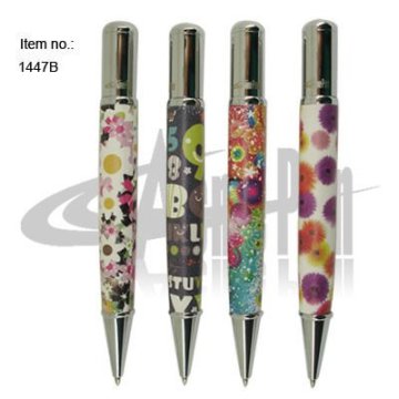 2014 PU leather Ball Pen with atomizer Fashion Pens