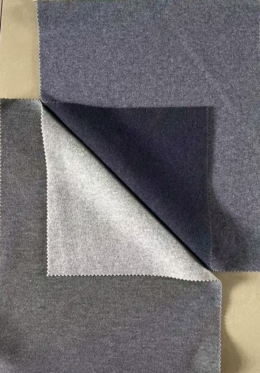 knitting polyester needle punched melton fabric