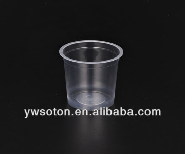 250ml disposable colorful plastic clear cup