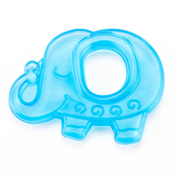Entzückende türkisfarbene Plastik -Elefant -Kinderspielzeug für Babys