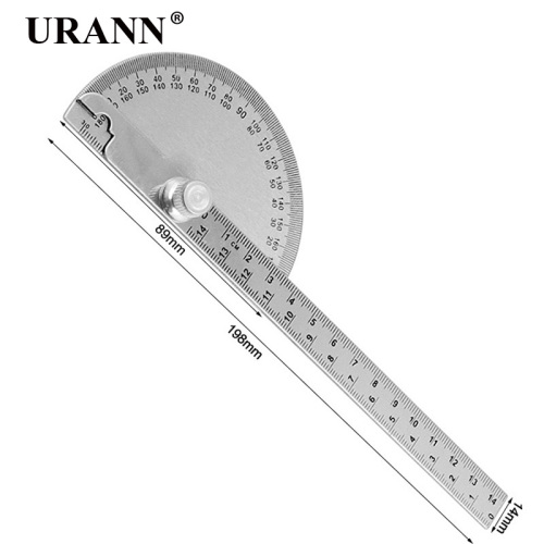 100mm 145mm Stainless Steel 180 degree Protractor Angle Finder Rotary Measuring Ruler Machinist Tool Craftsman Ruler goniometer