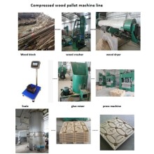 compressed wood pallet press machine