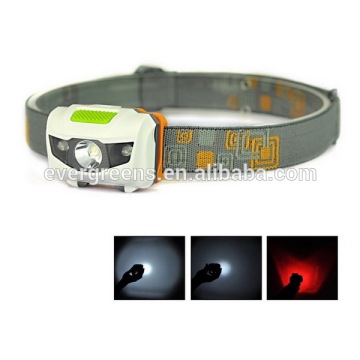 2016 NEW product 3w CR EE headlamp with white and red light, led headlamp manufacturers