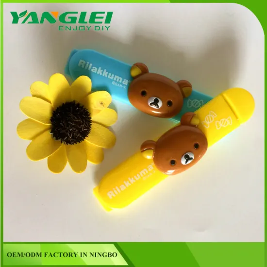 lovely bear PP coffee bag clip 2pcs with blister card