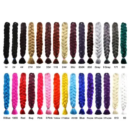Bestshow Synthetic Jumbo Braids For Women 2020 41 inches 165g/piece High Temperature Heat Resistant Synthetic Fiber cosplay hair