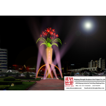 Natural Flower Light Sculpture
