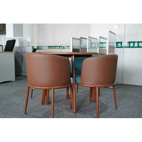Conjunto de mesa de centro redonda com cadeiras