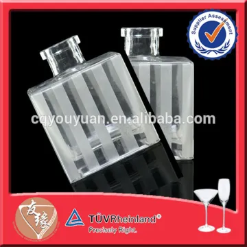 Square Perfume Diffuser Bottle 200ML White Diffuser Reed Glass