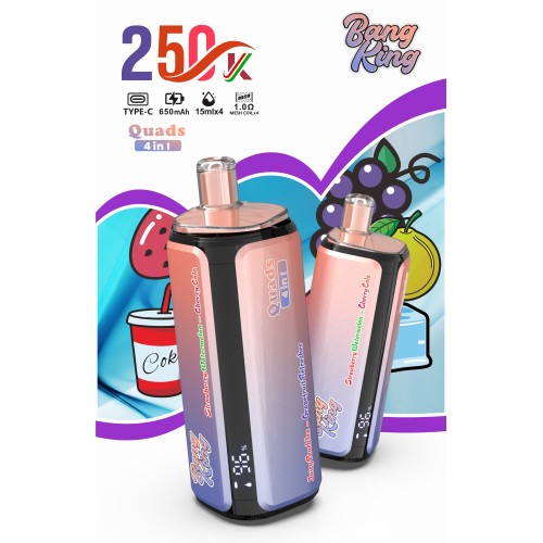 Bang king 250k puff 4in1 vape grosir