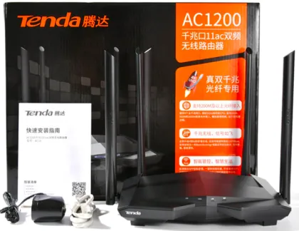 Hot Sell Tenda AC10 Router - Wireless WiFi Gigabit AC1200M English Version