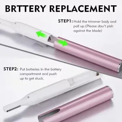 Rechargeable Facial Shaver with Eyebrow Trimming Function