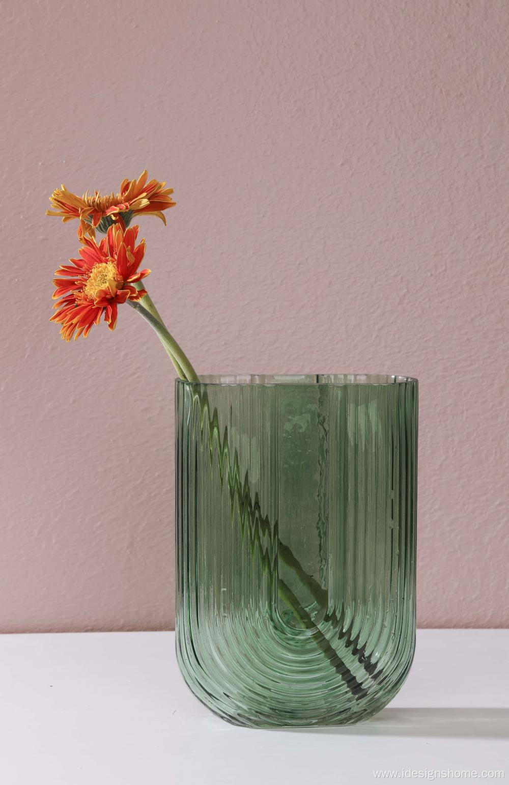 Trendy U-shaped Glass Vase