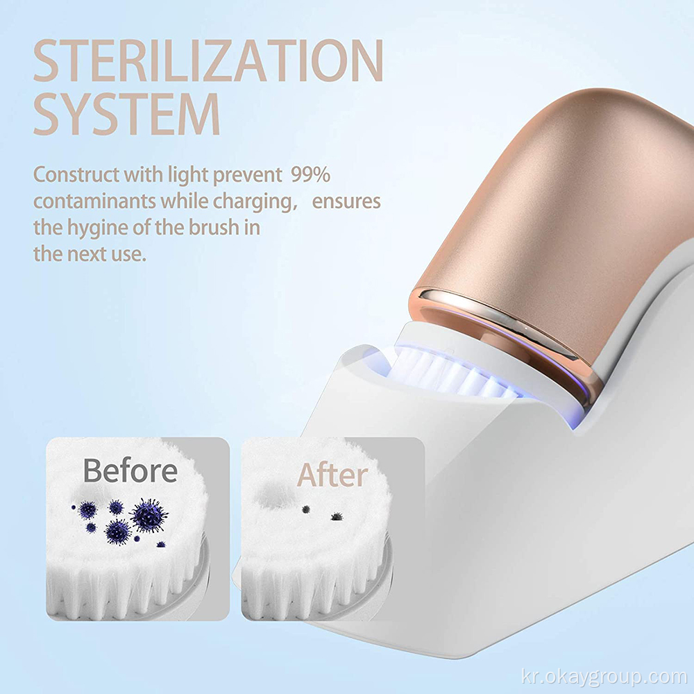 드롭 배송 전기 실리콘 페이셜 클렌징 브러쉬
