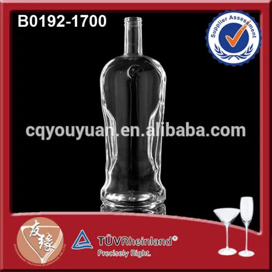 Unique Sparkling Wine Glass Bottle Wholesale 1.75 Liter Bottle