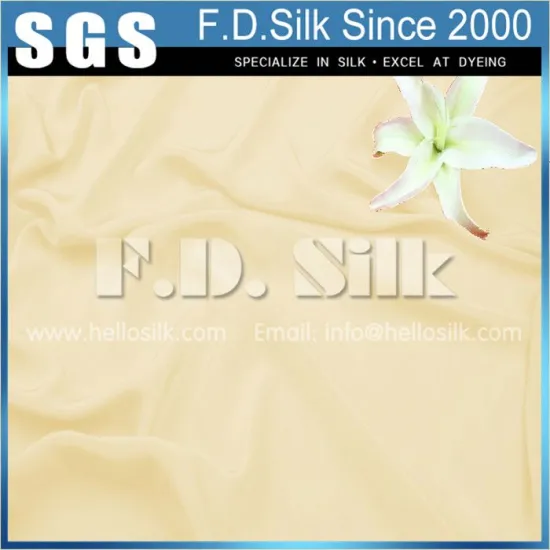 12MM Silk Crepe De Chine Width 45" Champagne No.04 Color