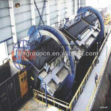 "C" type rotary railcar dumper with side arm charger for C60 wagon