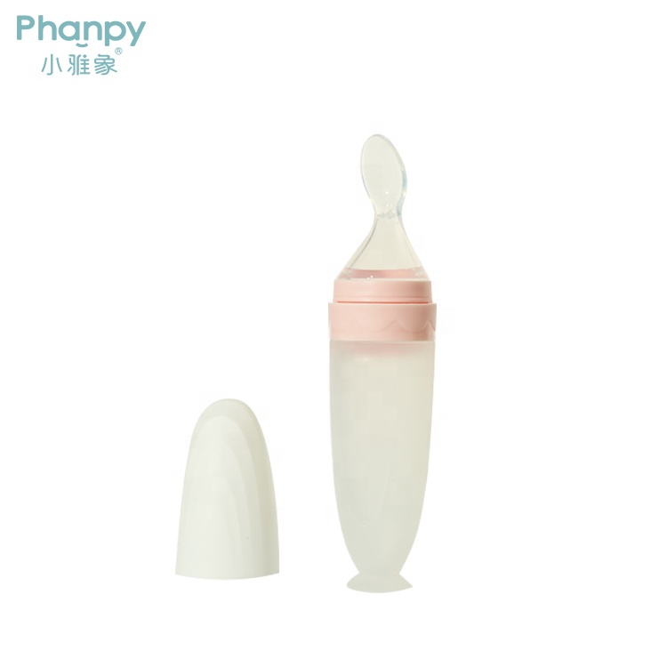 Food Grade Silicone Baby Squeeze Spoon