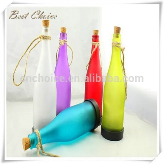 Portable Solar panel light home decoration new led hanging bottle light