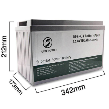 Batterie de lithium ionique 12V 100ah