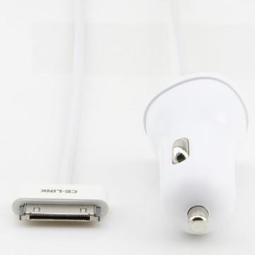 5V/2.1A output Car charger with 30Pin Cable