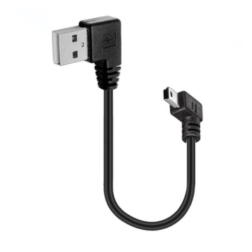 Both Left Angled AM to MINI USB Cable