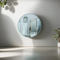 30Inch Round Green Metal Frame Circle Wall Mirror