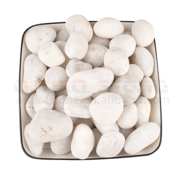 Hot Sale Polished Natural River Rocks - White Cobblestones for Outdoor Gardening and Landscaping