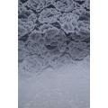 Nylon Cotton White Big Flower Pattern Lace Fabric