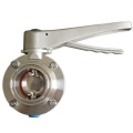 Butterfly Valve With Sanitary Stainless Steel Handle