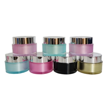 Electroplated Gold Acrylic Jar for Mask Cream Packaging