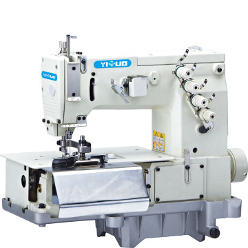 YS-2000C Double Needle Flat Bed Belt Loop Machine with Front Fabric Cutter