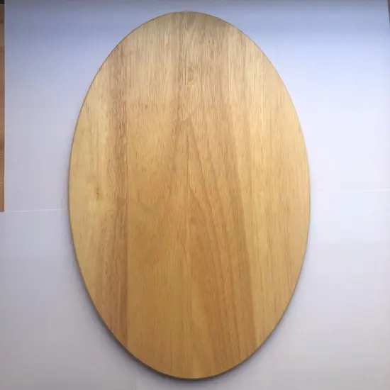 Oval shape wooden cutting board