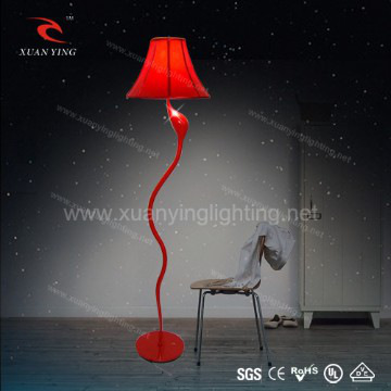 Modern Red Standing Floor Lamp for bedroom decoration