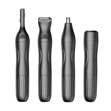 Rechargeable Electric Nose and Body Groin Trimmer Set for Men's Beard and Private Parts Hair