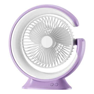Portable Table Lamp Fan with Multiple Angles Adjustment for Summer Cooling