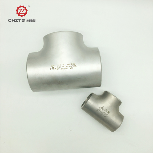 Stainless steel tee pipe fitting