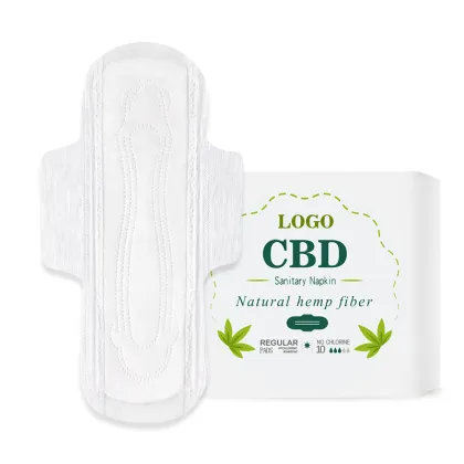 High Absorbent Natural Hemp Fiber Sanitary Pads - CBD Sanitary Napkin Manufacturer Hot Sale