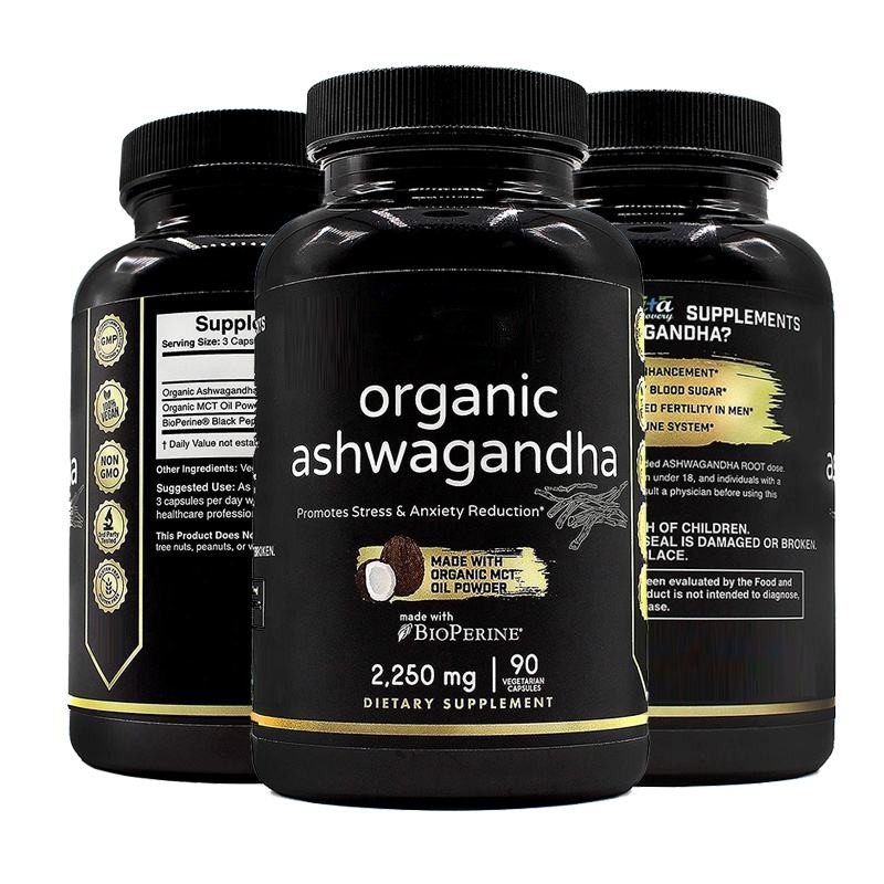 Étiquette privée KSM 66 Ashwagandha Capsules Mood Enhancer