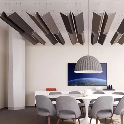 Creative Polyester Fiber Acoustic Ceiling Baffles